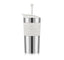 Travel Coffee Press Set 350ml Stainless Steel / White