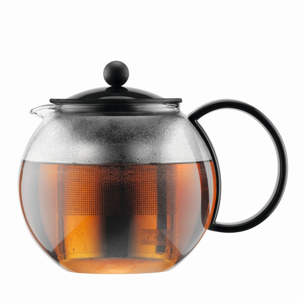Bodum Assam Tea Press Stainless Steel Filter 1L - Black Bodum Assam Tea Press Stainless Steel Filter 1L - Black