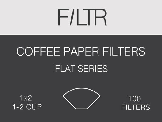 100 Coffee Dripper Filter papers (wedge) (1x2) sml