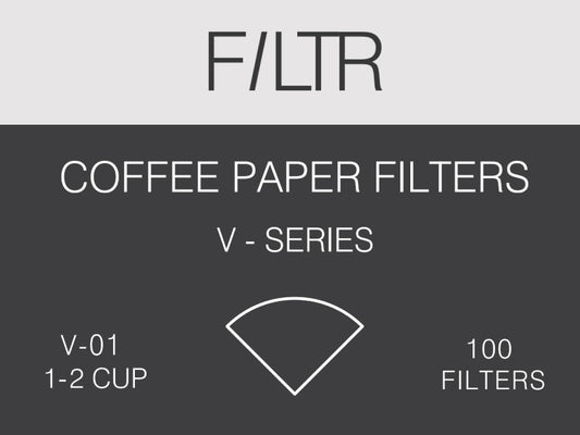 100 Pour Over Filter Papers for V60 (V01) 1-2 cup