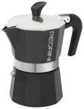 Pedrini 3 Cup Enamelled Aluminium Coffee Maker - Anthracite Pedrini 3 Cup Enamelled Aluminium Coffee Maker - Anthracite