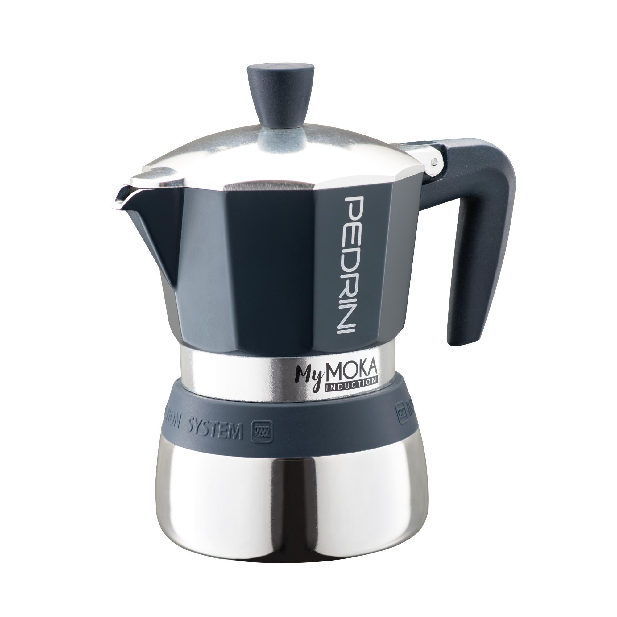 Pedrini Induction 3 Cup Coffee Maker - Navy Pedrini Induction 3 Cup Coffee Maker - Navy