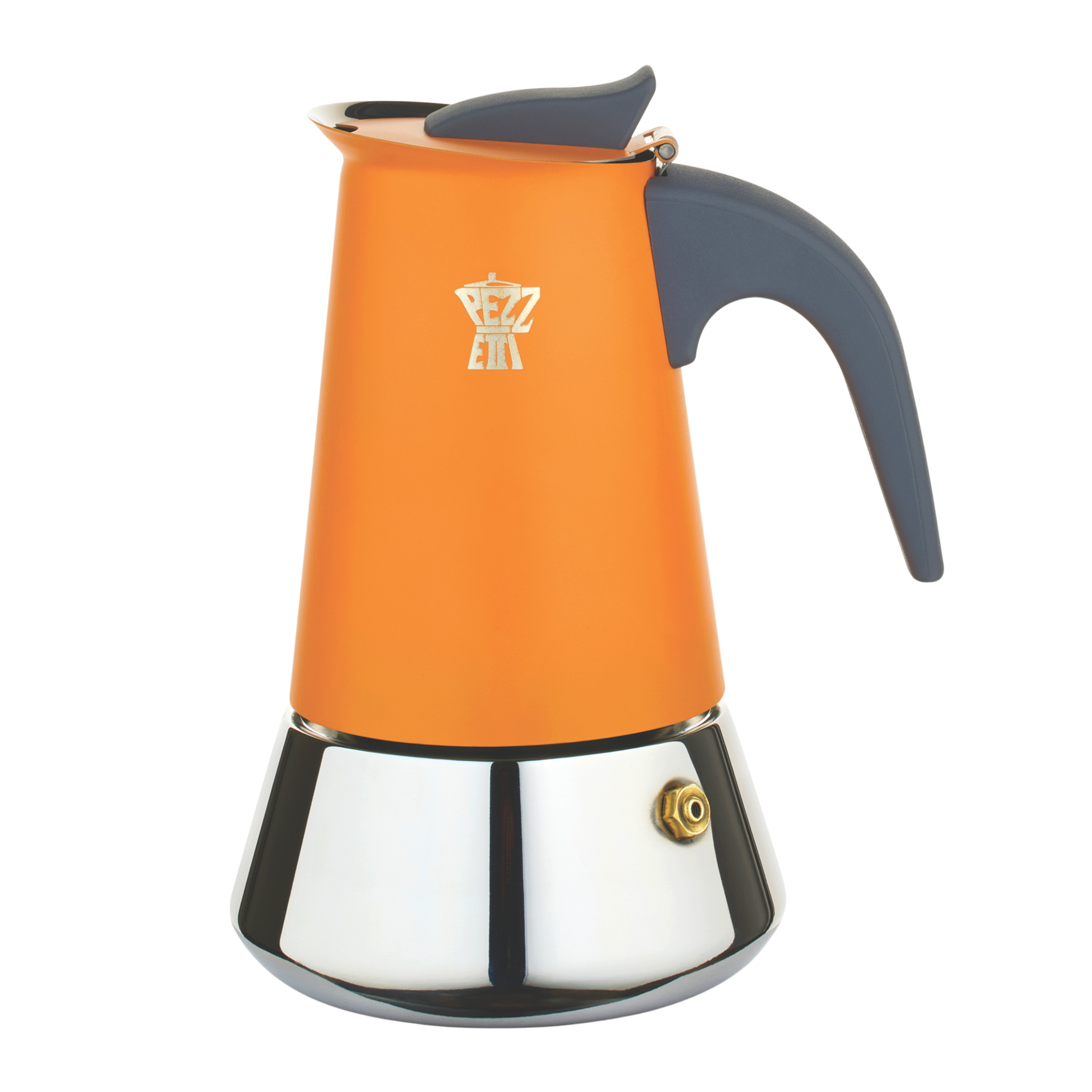 Pezzetti Steel Express Stove Top Coffee Maker - Peach Pezzetti Steel Express Stove Top Coffee Maker - Peach
