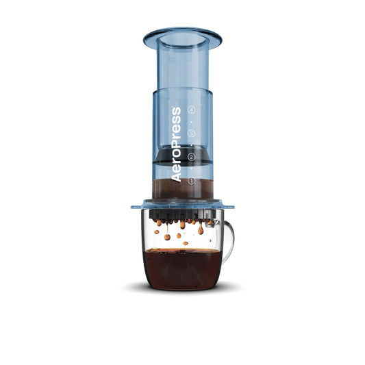 Espresso Machines - AeroPress Clear Blue Coffee Press - Armchair Barista
