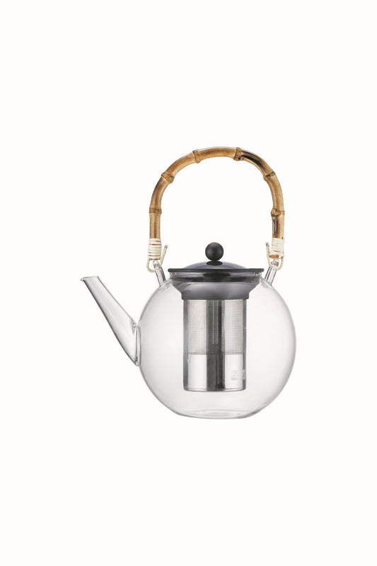 Bodum Assam Tea Pot 1.5 litre with Stainless Steel Filter and Bamboo Handle