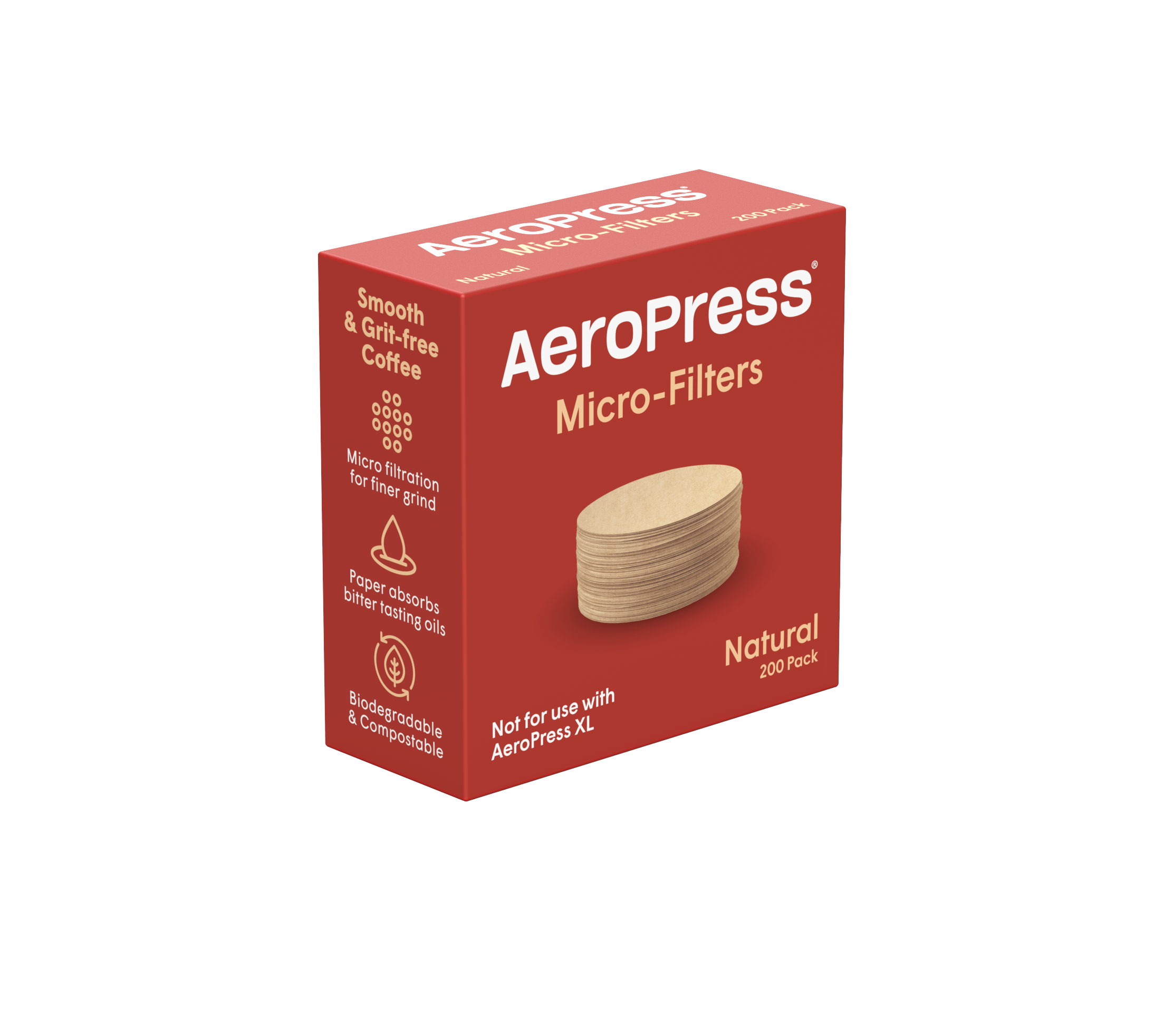 AeroPress 200 Count Micro-Filters - Natural