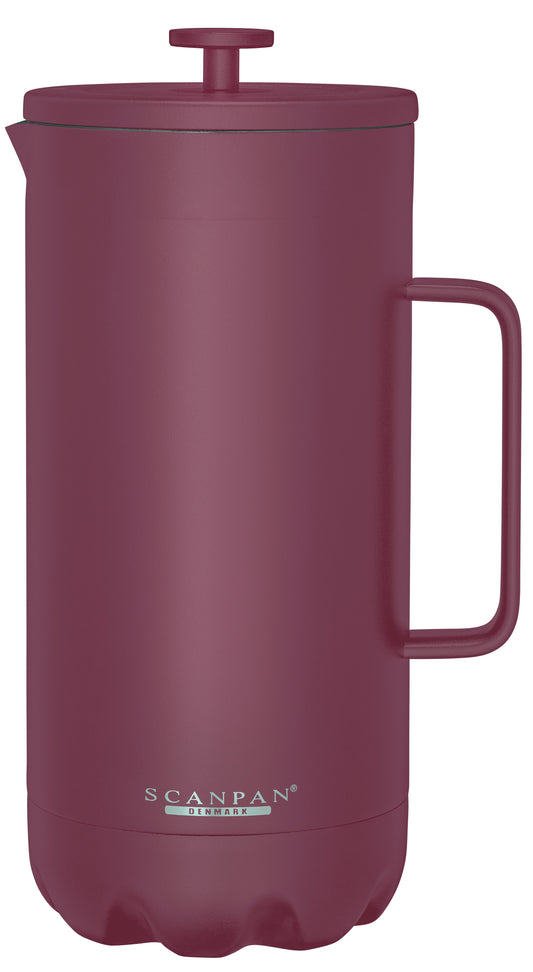 Scanpan TO GO French Press Coffee Maker 1L Persian Red
