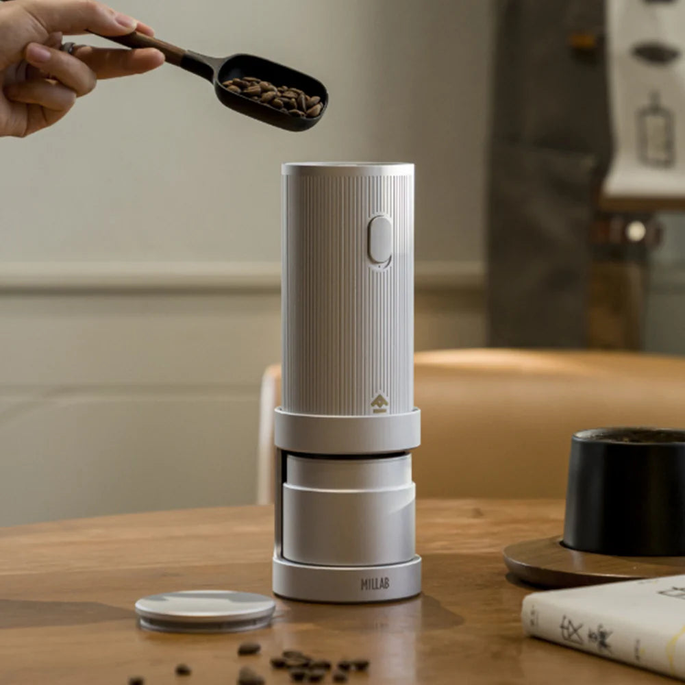Grinders-Millab E01 Rechargeable Coffee Grinder - Matt Black-Armchair Barista