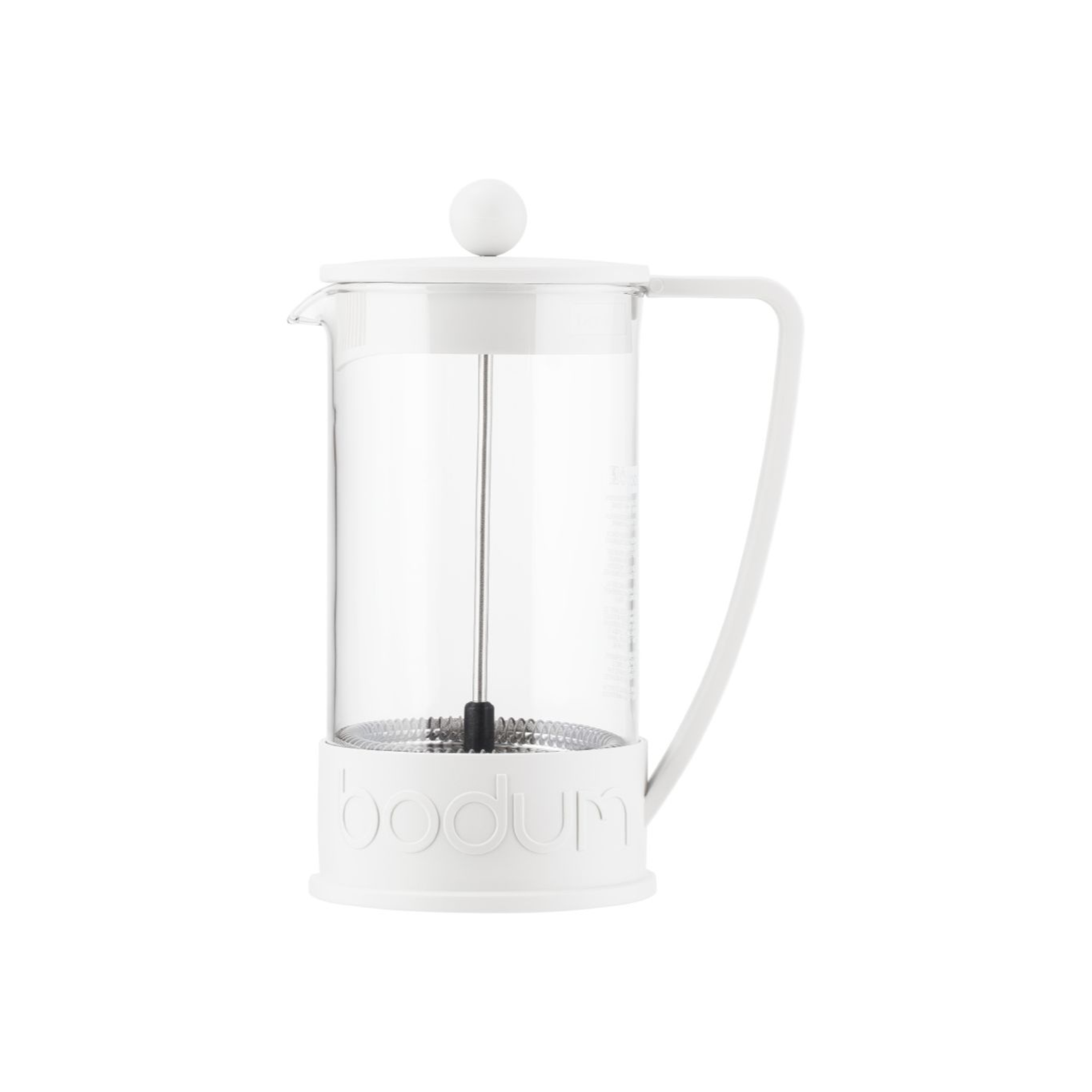 Brazil French Press Coffee Maker 8 Cup, 1L - White Main image