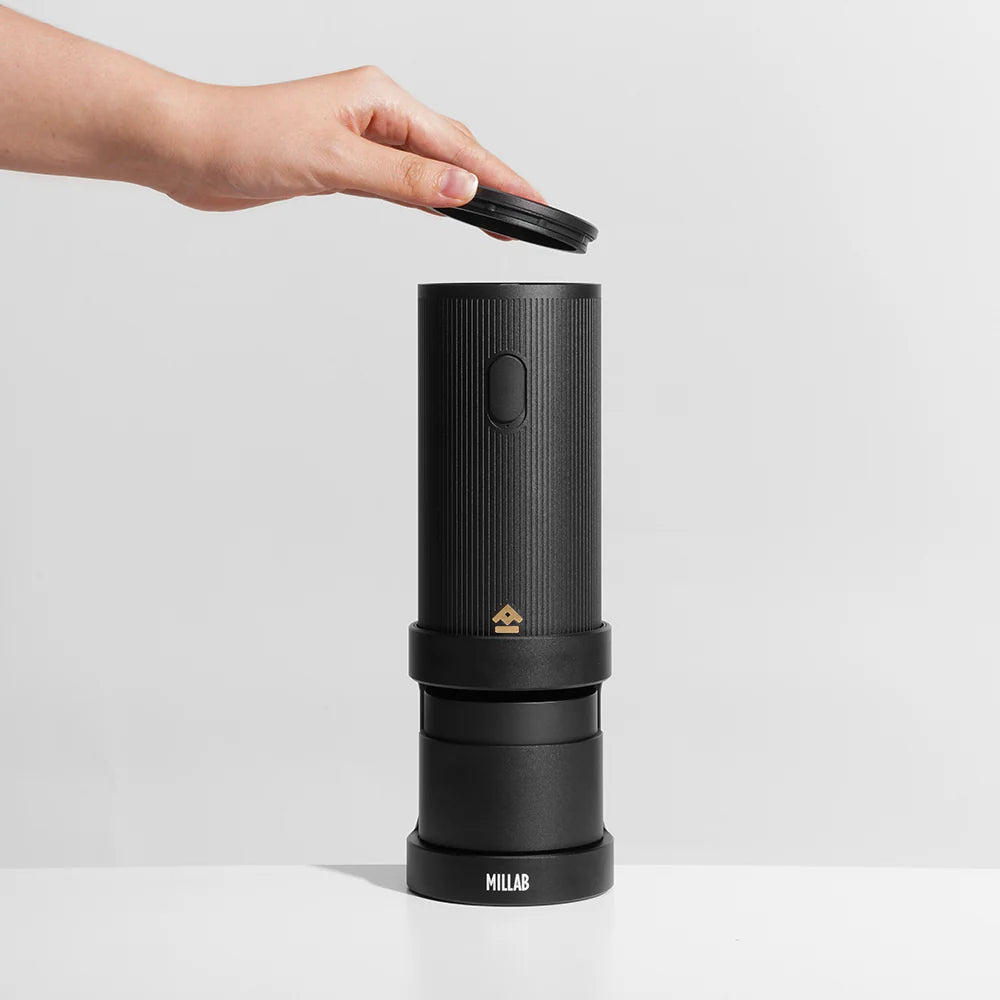 Grinders-Millab E01 Rechargeable Coffee Grinder - Matt Black-Armchair Barista