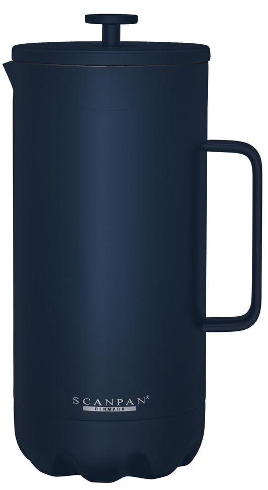Scanpan TO GO French Press Coffee Maker 1L Oxford Blue