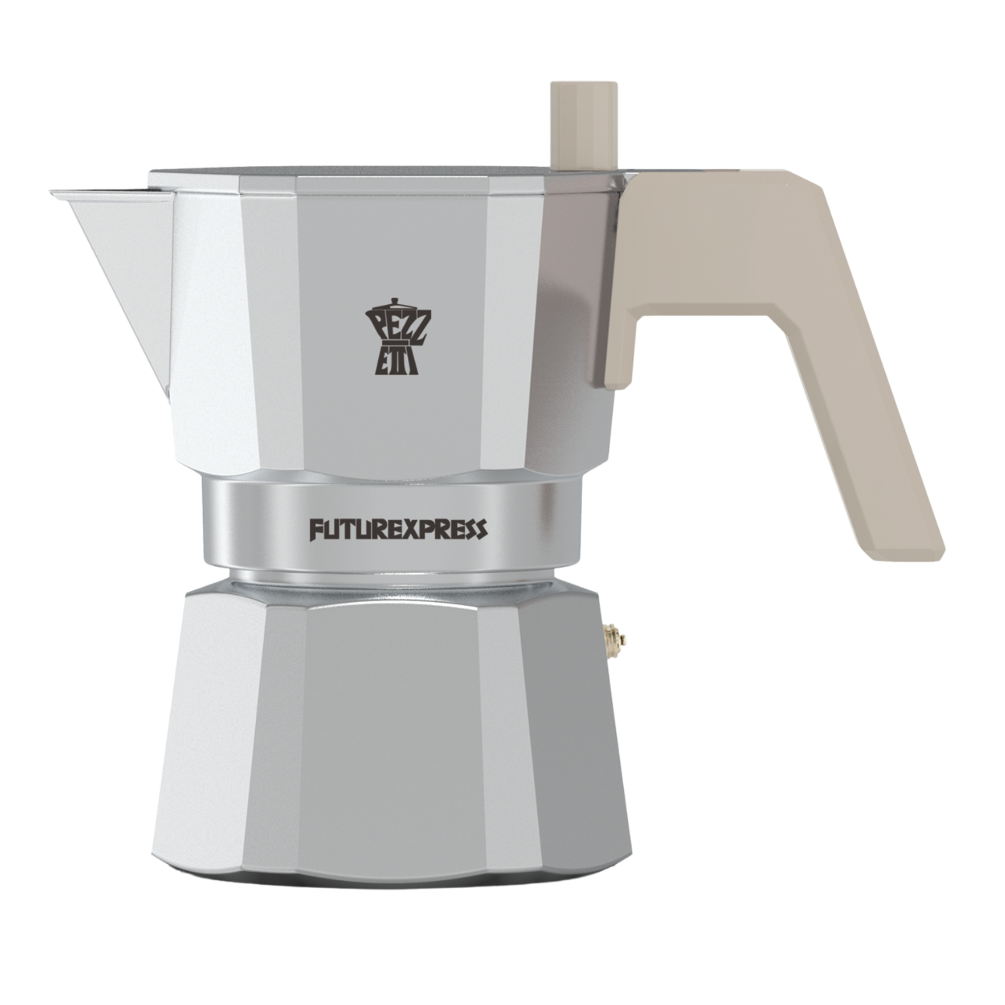 Pezzetti Future Express Stove Top Coffee Maker - Silver