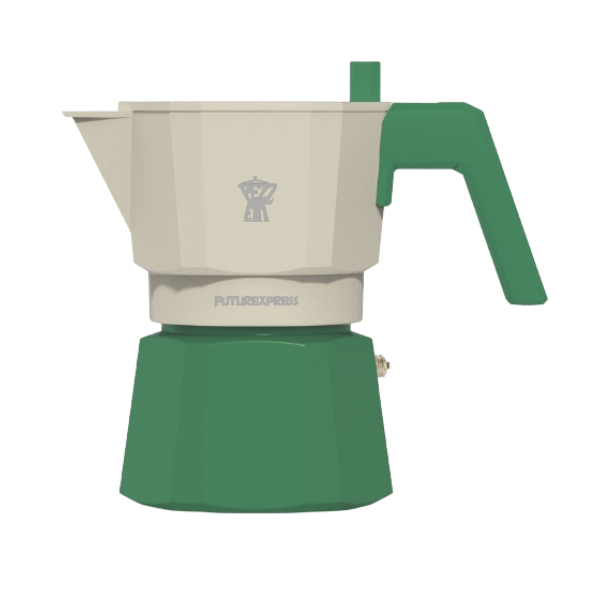 Pezzetti Future Express Stove Top Coffee Maker - Green Main image