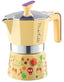 Pedrini Frida Kahlo 3-Cup Coffee Maker  - Yellow