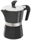 Pedrini 3 Cup Enamelled Aluminium Coffee Maker - Anthracite