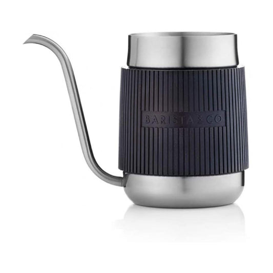 Barista & Co 600ml Shorty Pour Over Milk Jug - Steel#