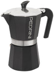 Pedrini 6 Cup Enamelled Aluminium Coffee Maker - Anthracite