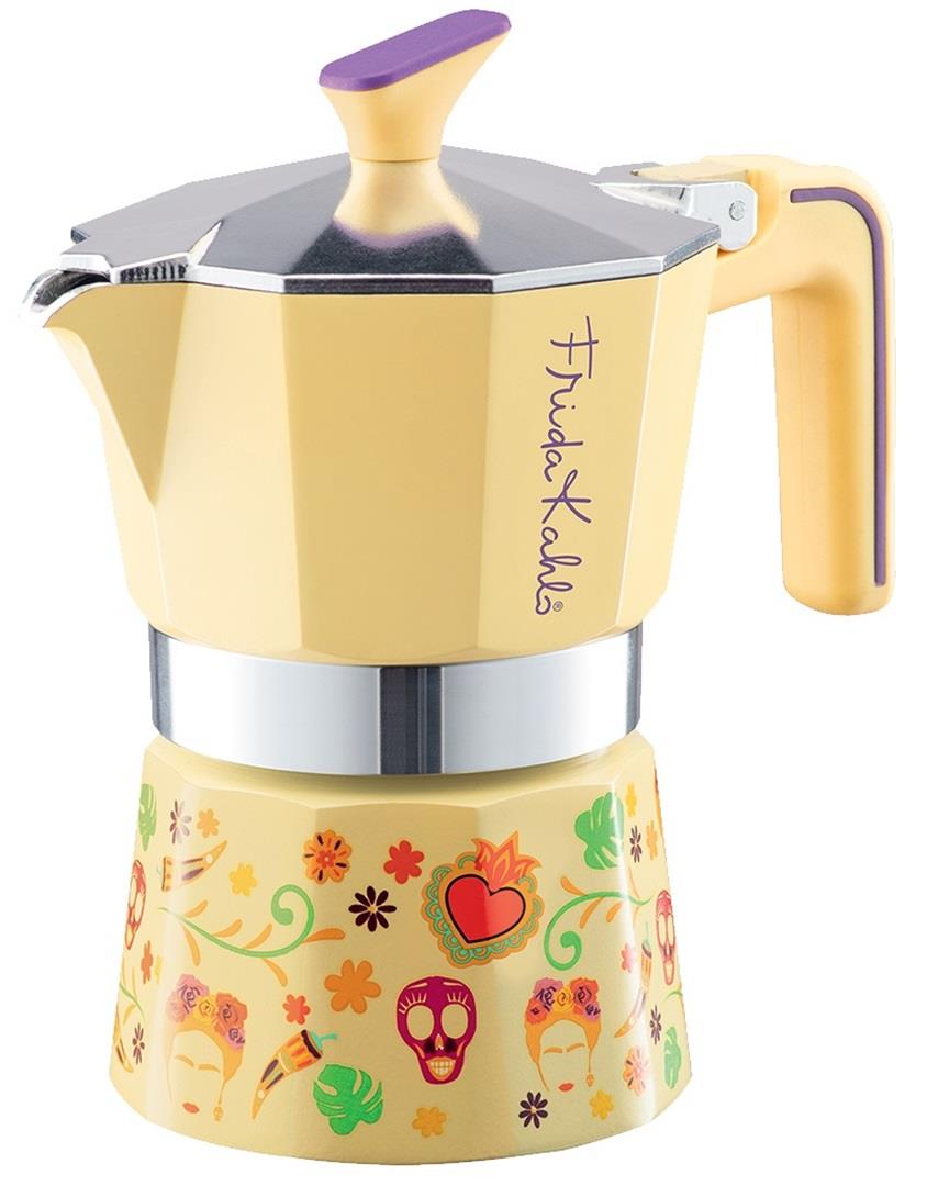 Pedrini Frida Kahlo 6-Cup Coffee Maker - Yellow Main image