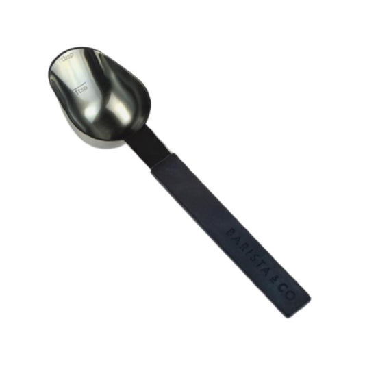 Barista & Co Stainless Steel Coffee Scoop Measure Spoon - Black