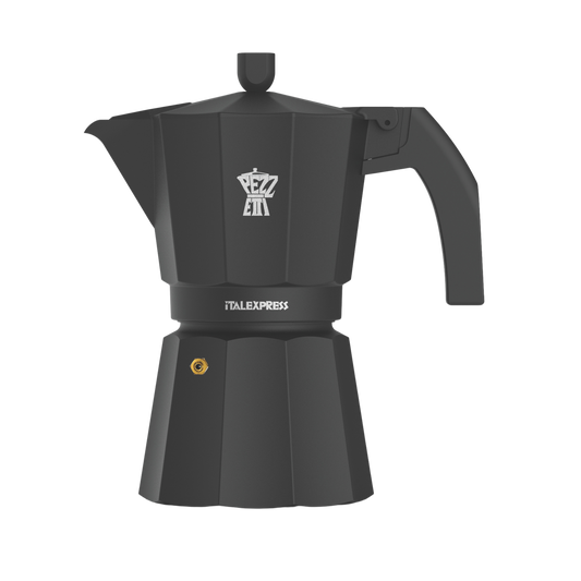 Pezzetti Ital Express Stove Top Coffee Maker - Black