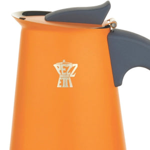 Pezzetti Steel Express Stove Top Coffee Maker - Peach