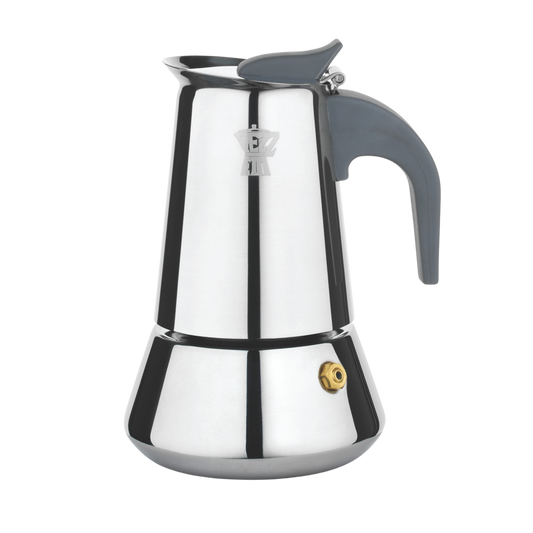 Pezzetti Steel Express Stove Top Coffee Maker - Silver