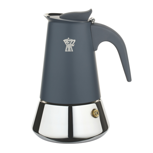 Pezzetti Steel Express Stove Top Coffee Maker - Grey
