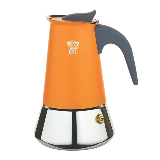 Pezzetti Steel Express Stove Top Coffee Maker - Peach