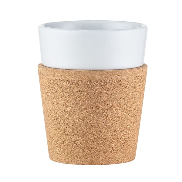Bistro 2 piece Mug Set with Cork Sleeve 300ml