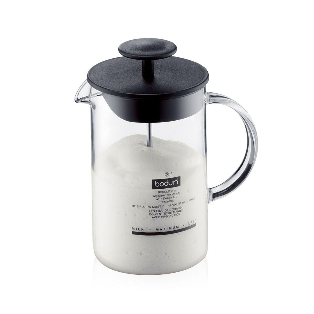 Bodum Latteo Milk Frother 250ml - Glass/Black