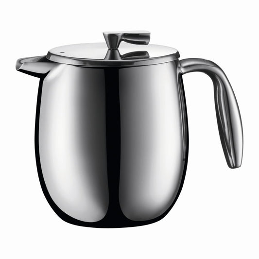 Bodum Columbia French Press Coffee Maker, Double Wall, 4 cup, 0.5L Chrome