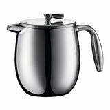 Bodum Columbia French Press Coffee Maker, Double Wall, 4 cup, 0.5L Chrome