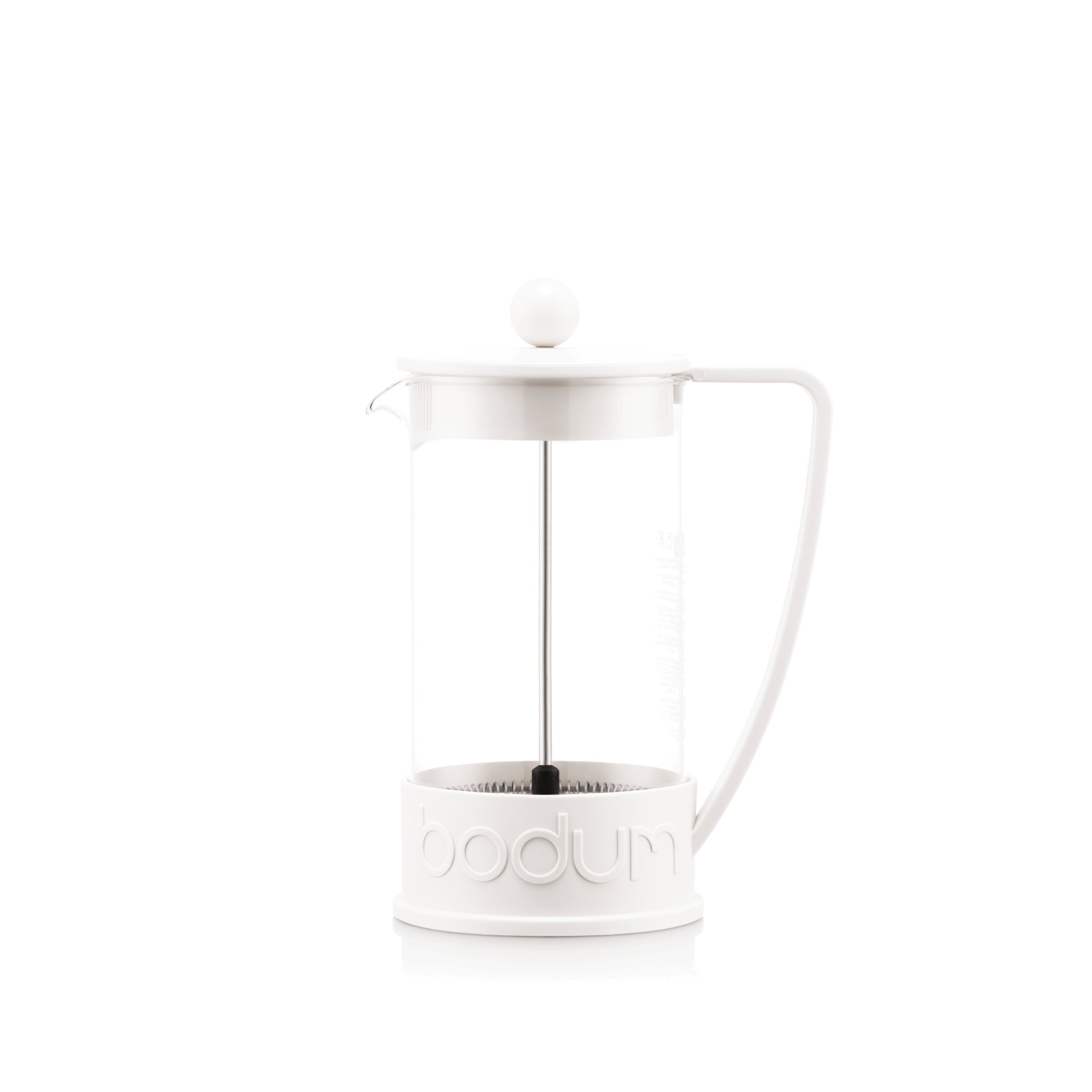 Brazil French Press Coffee Maker 3 Cup, 0.35L - White Main image